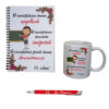 Set agendă, cană si pix personalizate pentru învățătoare