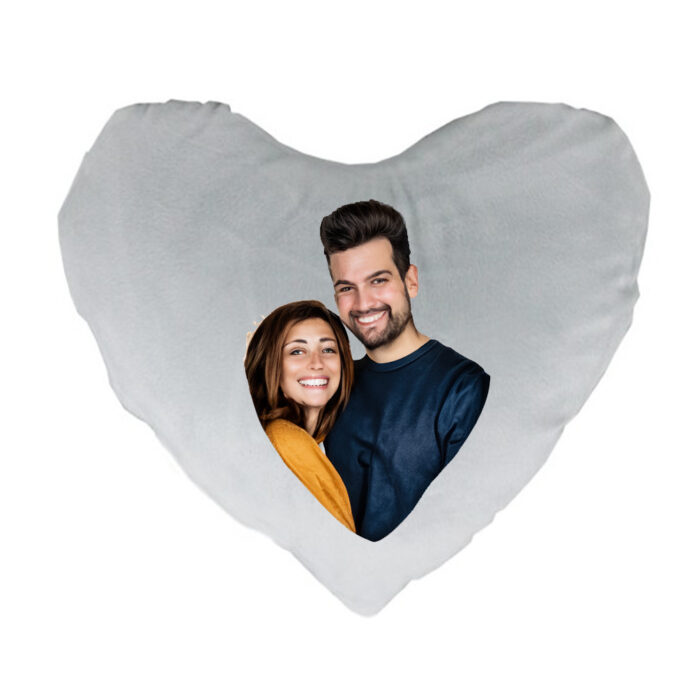 Perna in forma de inima personalizata cu o fotografie