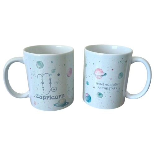 Cana din ceramica cu zodia Capricorn