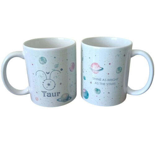 Cana din ceramica cu zodia Taur