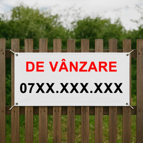 Banner de vanzare personalizat cu numarul de telefon