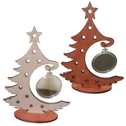 Brad din lemn cu insertie foto personalizabil cu poza