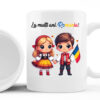 Cana din ceramica personalizata La multi ani Romania