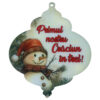 Ornament de brad din plexiglas personalizat cu mesaj
